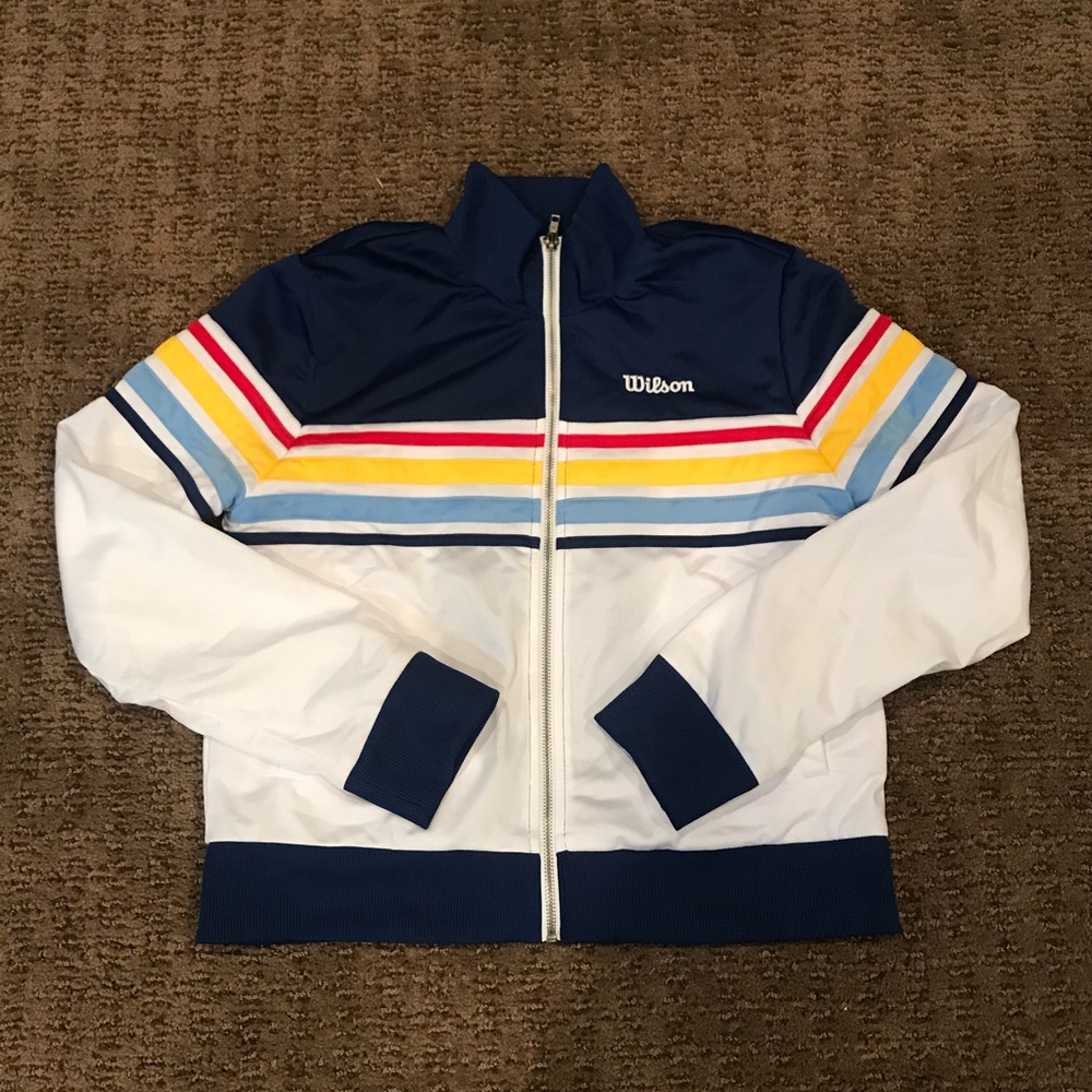 Multicolor retro Wilson women’s bomber jacket